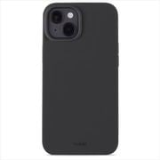15980 [ソフトタッチシリコーンケース iPhone 15 Plus用 Black]