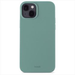 15985 [ソフトタッチシリコーンケース iPhone 15 Plus用 Moss Green]