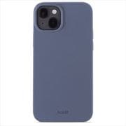 15986 [ソフトタッチシリコーンケース iPhone 15 Plus用 Pacific Blue]
