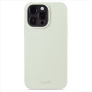 16009 [ソフトタッチシリコーン iPhone 15 Pro Max用 ケース White Moss]