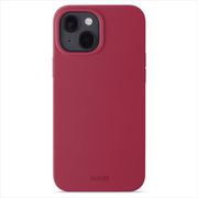 15978 [ソフトタッチシリコーン iPhone 15 用 ケース Red Velvet]