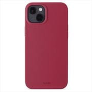 15988 [ソフトタッチシリコーン iPhone 15 Plus用 ケース Red Velvet]