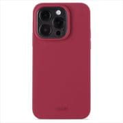 15998 [ソフトタッチシリコーン iPhone 15 Pro ケース Red Velvet]