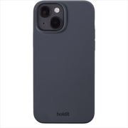 16124 [ソフトタッチシリコーン iPhone 15 用 ケース Navy]