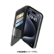 BOOKAG2IPH15PRO [Book Agenda iPhone 15 Pro レザー調手帳型スタンドケース ブラック]