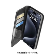 BOOKAG2IPH15PRMK [Book Agenda iPhone 15 Pro Max用 レザー調手帳型スタンドケース ブラック]