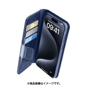 BOOKAG2IPH15PRMB [Book Agenda iPhone 15 Pro Max用 レザー調手帳型スタンドケース ブルー]