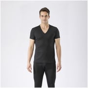 C2JAA61309 [BTアンダー薄手V半袖 ブラック S （MEN’S）]