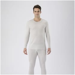 C2JAA62104 [BTアンダー中厚手イリクルー ベイパーシルバー L （MEN’S）]
