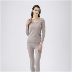 C2JAA81147 [BTアンダー薄手RネックW グレージュ S （WOMEN’S）]