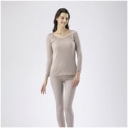 C2JAA82147 [BTアンダー中厚手イRネックW グレージュ S （WOMEN’S）]