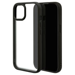 7614IP361HB [iPhone 15/iPhone14/13用 ケースカバー ハイブリッド TPU×アクリル RHINO ライノ 耐衝撃吸収 MIL規格 ブラック×フロストホワイト]