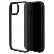 7614IP361HB [iPhone 15/iPhone14/13用 ケースカバー ハイブリッド TPU×アクリル RHINO ライノ 耐衝撃吸収 MIL規格 ブラック×フロストホワイト]