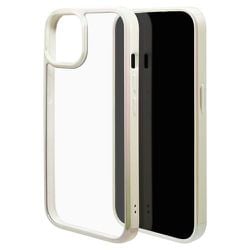 7633IP361HB [iPhone 15用 ケース カバー Aurora Frame ハイブリッドケース TPU×PC オーロラフレーム ホワイト]