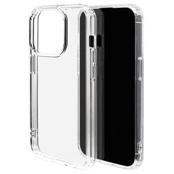 7682IP361PHB [iPhone 15 Pro用 ケース カバー ハイブリッド TPU+PC 耐衝撃吸収 クリア 透明]