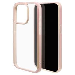 7695IP361PHB [iPhone 15 Pro用 ケース カバー Aurora Frame ハイブリッドケース TPU×PC オーロラフレーム ピンク]