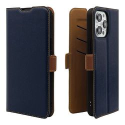 7713IP367PBO [iPhone 15 Pro Max用 ケース カバー 手帳型 薄型 耐衝撃吸収 カード入れ スタンド機能 サイドマグネットNV×BR]