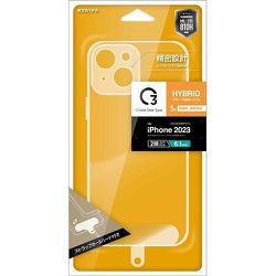 C2IP32HALSTCL [iPhone 15用 Crystal Clear Case 極限保護 ハイブリッドケース RHINO Limit TPU×アクリル 5H 衝撃吸収 MIL規格準拠 CL ストラップシート付き]