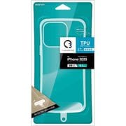 C2IP33TP27STCL [iPhone 15 Pro用 Crystal Clear Case 黄変しにくい TPUケース 2.7mm CL ストラップシート付き]