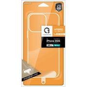C2IP33HASTCL [iPhone 15 Pro用 Crystal Clear Case ハイブリッドケース RHINO TPU×アクリル 5H 衝撃吸収 MIL規格準拠 CL ストラップシート付き]