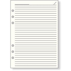ダヴィンチ（Davinci） リフィル A5 徳用ノート 6.5mm罫 クリーム DAR459