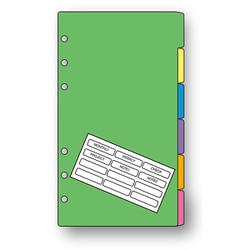 ダヴィンチ（Davinci） リフィル 聖書 カラーインデックス横型6区分 DR4451