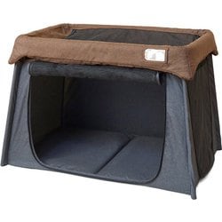ペットにやさしいソフトワンサークル ダークグレー [犬 ゲージ 防災]