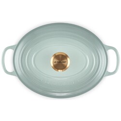 ヨドバシ.com - ル・クルーゼ Le Creuset シグニチャー ココット・オーバル・ジャポネーズ 27cm シーソルト（ゴールドツマミ）  21186277174441 通販【全品無料配達】