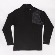 WG5QTG06 90 [BACK BRUSH MOCK メンズ シャツ Lサイズ ブラック]