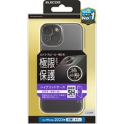 PM-A23AHVCKKCR [iPhone 15 用 ケース ハイブリッド カバー 衝撃吸収 カメラレンズ保護設計 ワイヤレス充電可 ストラップホール付 硬度5H 極限保護 クリア]