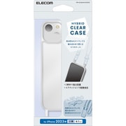 PM-A23AHVCKSHCR [iPhone 15 用 ケース ハイブリッド カバー 衝撃吸収 カメラレンズ保護設計 ワイヤレス充電可 ショルダーストラップホール付 クリア]