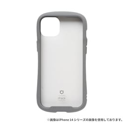 41-959220 [iFace Reflection 強化ガラスクリアケース グレー iPhone 15 Plus]
