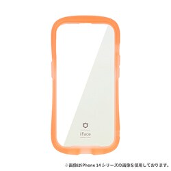41-959398 [iFace Reflection Neo 強化ガラスクリアケース クリアオレンジ iPhone 15 Pro]