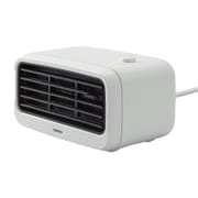 コンパクトセラミックヒーター 200W 上下角度調節可 ホワイト SC-CH23-WT