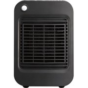 コンパクトセラミックヒーター 600W 人感センサー搭載 風量調節3段階 上下角度調節可 ブラック SC-CH63-BK