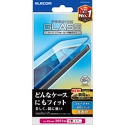 PM-A23BFLGGBL [iPhone 15 Plus ガラスフィルム 高透明 ブルーライトカット 強化ガラス 表面硬度10H 指紋防止 飛散防止 貼り付けツール付 気泡防止]