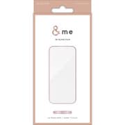 PM-A23CFLGFPNM [iPhone 15 Pro ガラスフィルム 高透明 フルカバー 365日交換保証 強化ガラス 表面硬度10H 角割れ防止 フレーム付 指紋防止 飛散防止 気泡防止 ＆me ピンクゴールド]