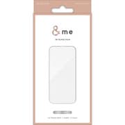 PM-A23CFLGFSV [iPhone 15 Pro ガラスフィルム 高透明 フルカバー 365日交換保証 強化ガラス 表面硬度10H 角割れ防止 フレーム付 指紋防止 飛散防止 気泡防止 ＆me シルバー]