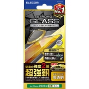 PM-A23CFLGH [iPhone 15 Pro ガラスフィルム 高透明 超強靭 強化ガラス 表面硬度10H 指紋防止 飛散防止 貼り付けツール付 気泡防止]