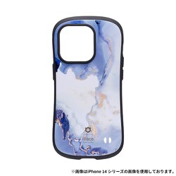 41-960547 [iFace First Class Marble ケース クラウドブルー iPhone 15 Pro]