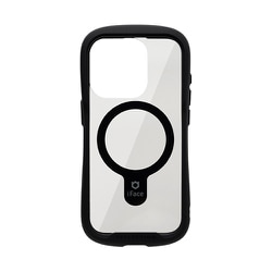 41-962008 [iFace Reflection Magnetic 強化ガラスクリアケース ブラック iPhone 15 Pro]