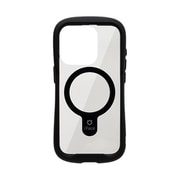 41-962008 [iFace Reflection Magnetic 強化ガラスクリアケース ブラック iPhone 15 Pro]