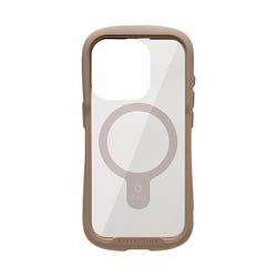 41-962022 [iFace Reflection Magnetic 強化ガラスクリアケース ベージュ iPhone 15 Pro]