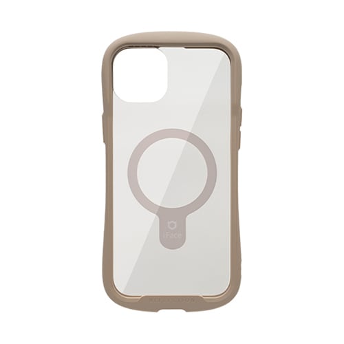 41-962053 [iFace Reflection Magnetic 強化ガラスクリアケース ベージュ iPhone 15 Plus]