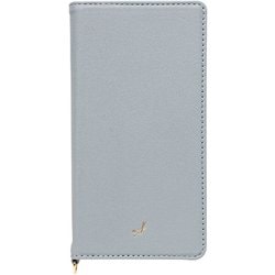 669-961179 [salisty noble レザーダイアリーケース スモーキーブルー iPhone 15]