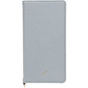 669-961179 [salisty noble レザーダイアリーケース スモーキーブルー iPhone 15]