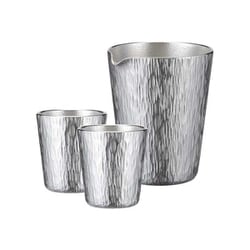 錫器 片口 酒器 セット（片口&ぐい呑2個） 千早 kk-ch