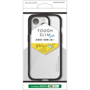 PM-A23CTSLFCBK [iPhone 15 Pro 用 ケース ハイブリッド カバー 衝撃吸収 軽量 薄型 カメラ周り保護 ワイヤレス充電可 ストラップホール付 ストラップホールシート付 TOUGH SLIM LITE ブラック]