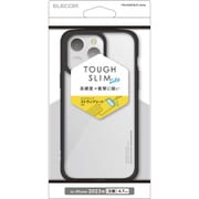 PM-A23DTSLFCBK [iPhone 15 Pro Max 用 ケース ハイブリッド カバー 衝撃吸収 軽量 薄型 カメラ周り保護 ワイヤレス充電可 ストラップホール付 ストラップホールシート付 TOUGH SLIM LITE ブラック]