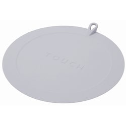 TOUCH 排水口 シンク キャップ カバー 直径15cm以内 シリコーン製 食洗機対応 グレー CC-1490